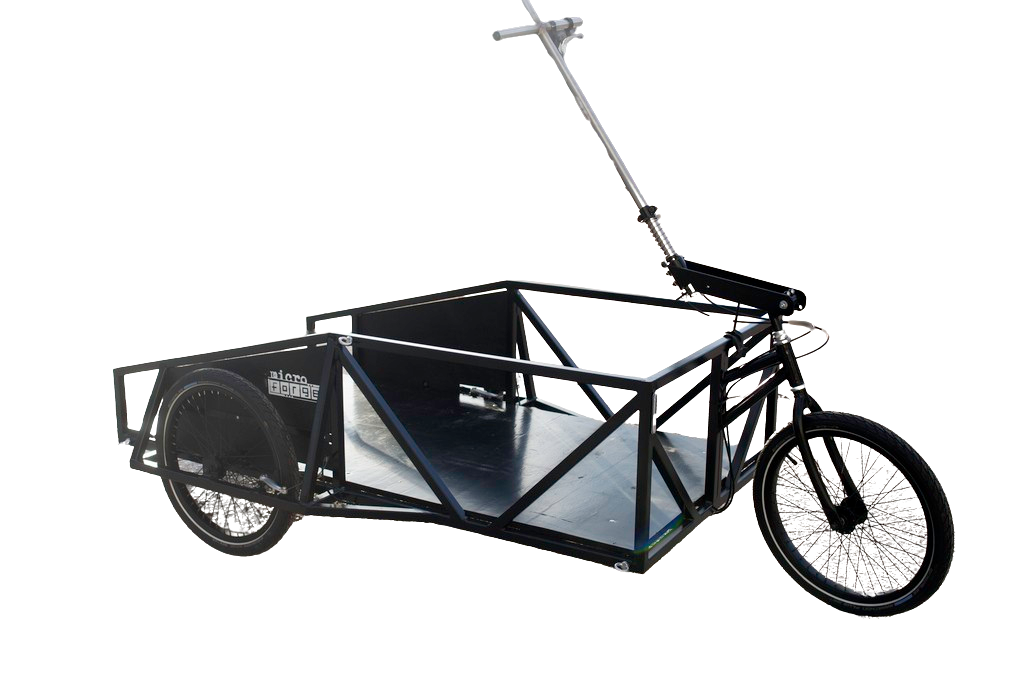 cariole PUMBA remorque vélo professionnelle vélo cargo cyclo-mobilité remorque vélo charge 300 kg